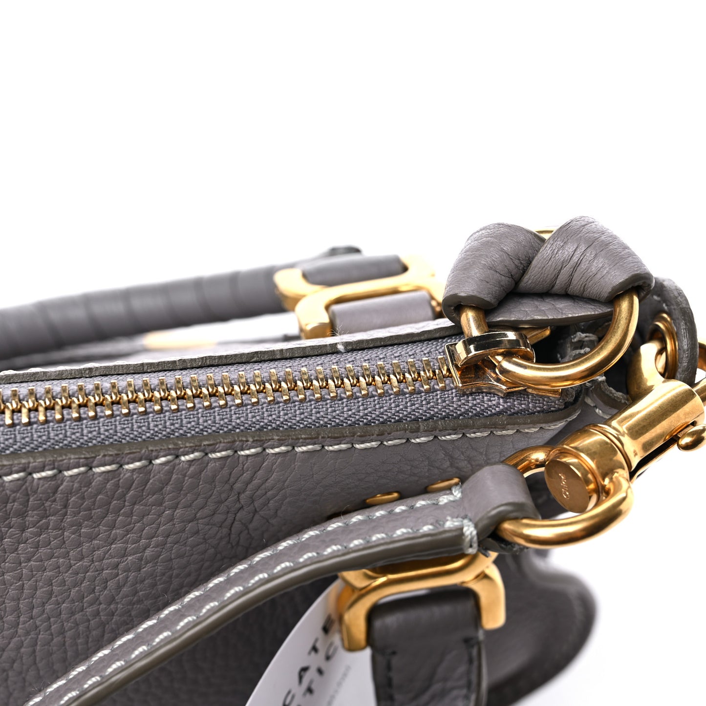 Calfskin Mini Marcie Satchel Cashmere Grey