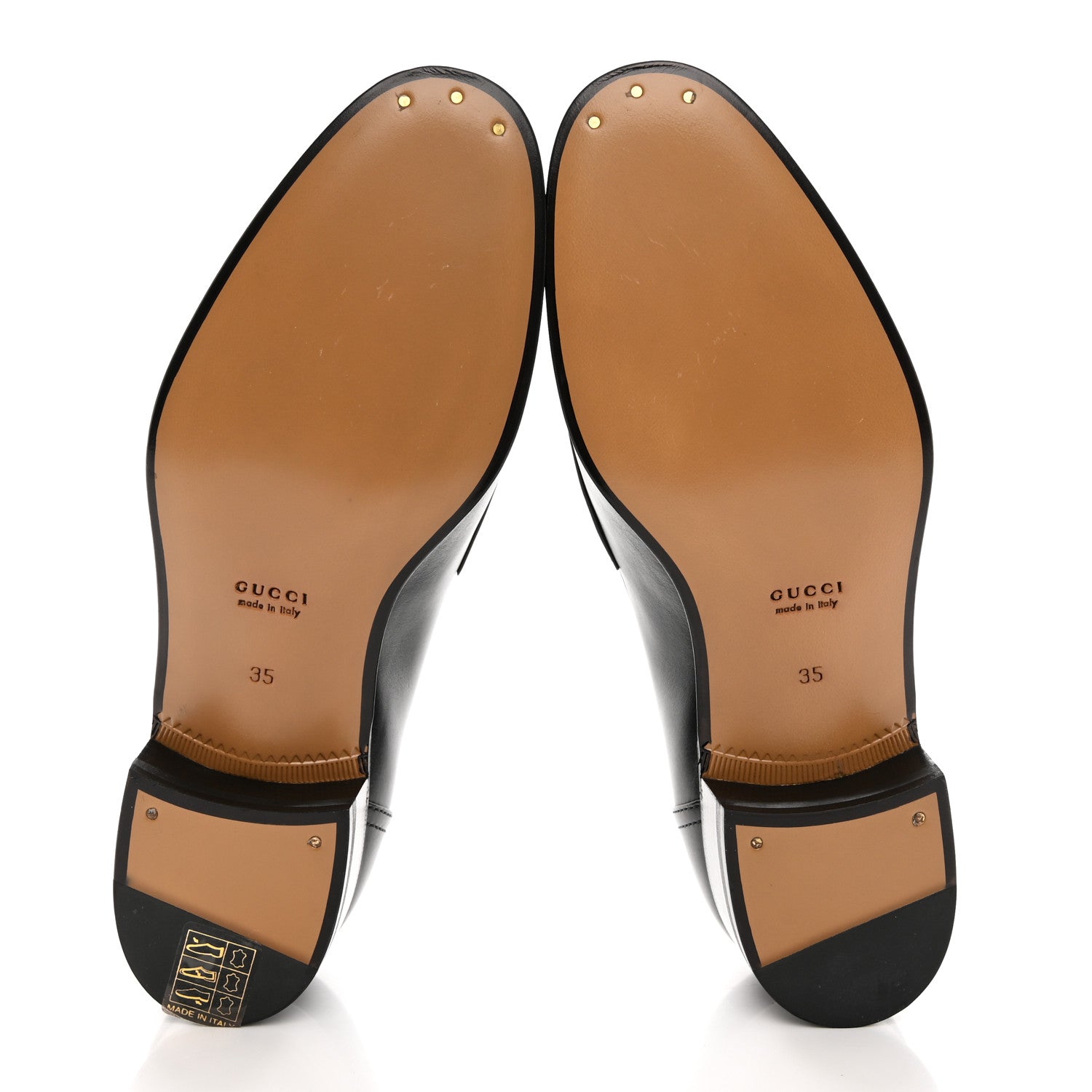 Gucci Jakarta Calfskin Womens Interlocking G Horsebit Loafers 35 Black 5 of 13