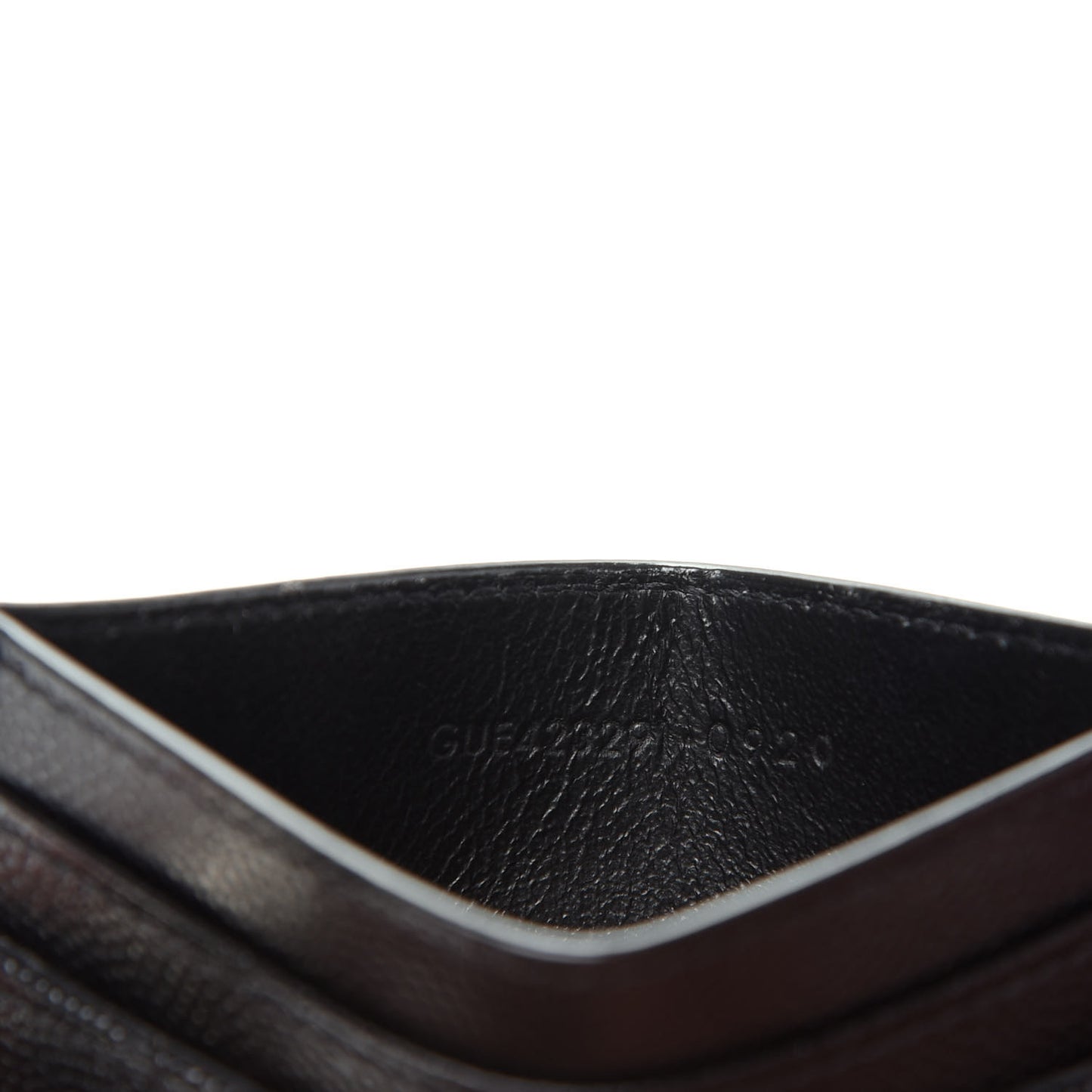 Grain De Poudre Matelasse Chevron Monogram Credit Card Case Black