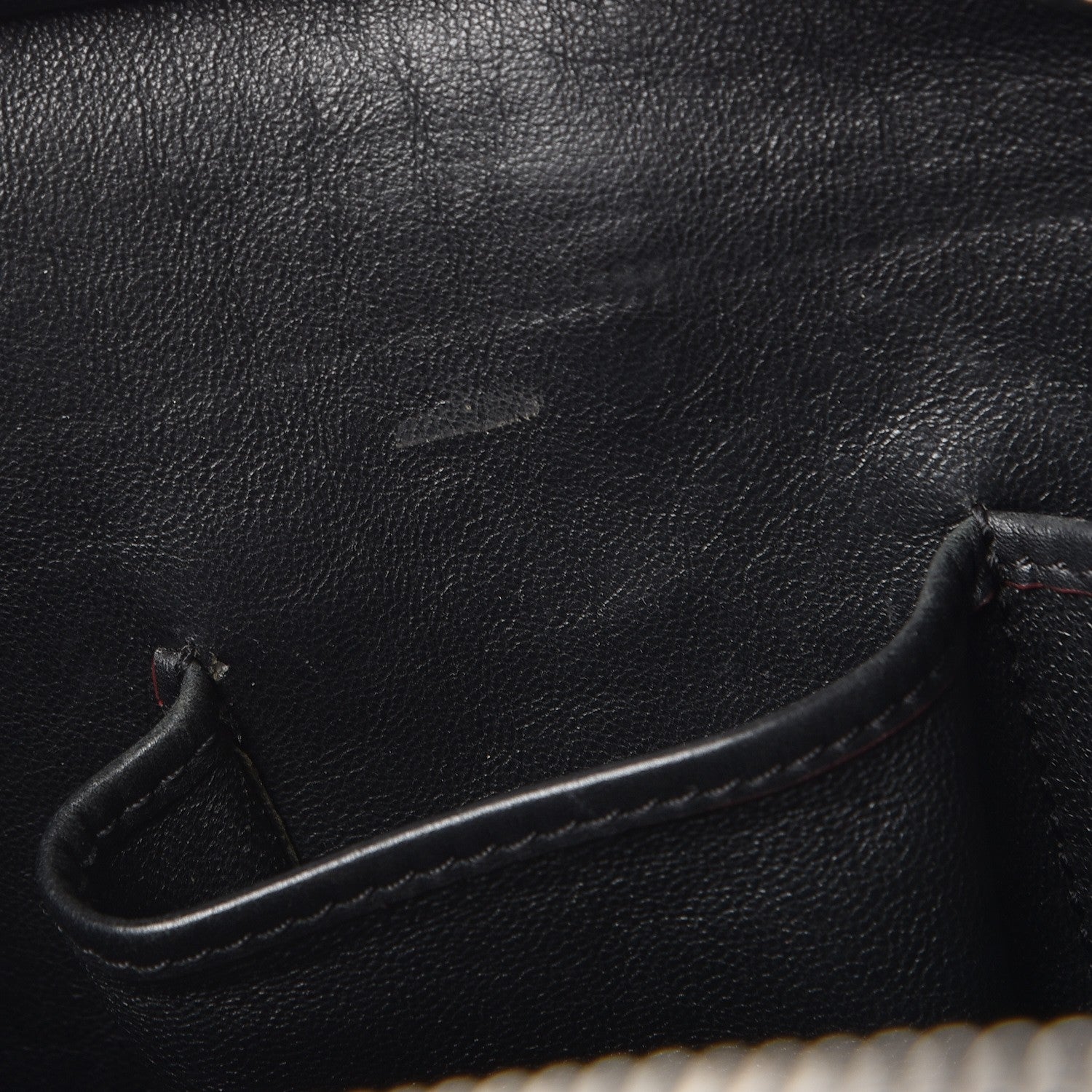 Celine Smooth Calfskin Mini Luggage Black Pink Trim 14 of 27