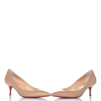 Christian Louboutin Kid Pigalle Follies 55 Pumps 37.5 Nude 5 of 14