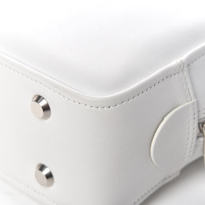 Balenciaga Shiny Day Calfskin XS Triangle Square Bag White 12 of 15
