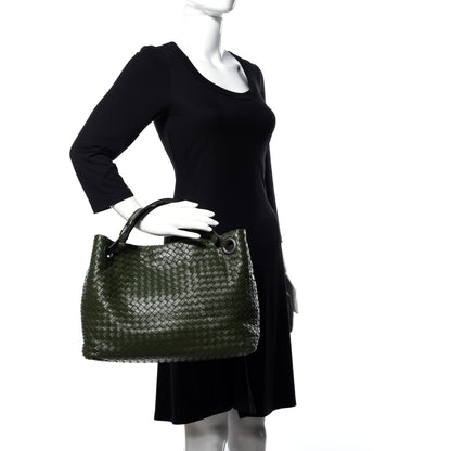 Bottega Veneta Nappa Intrecciato Bella Tote Moss 2 of 8