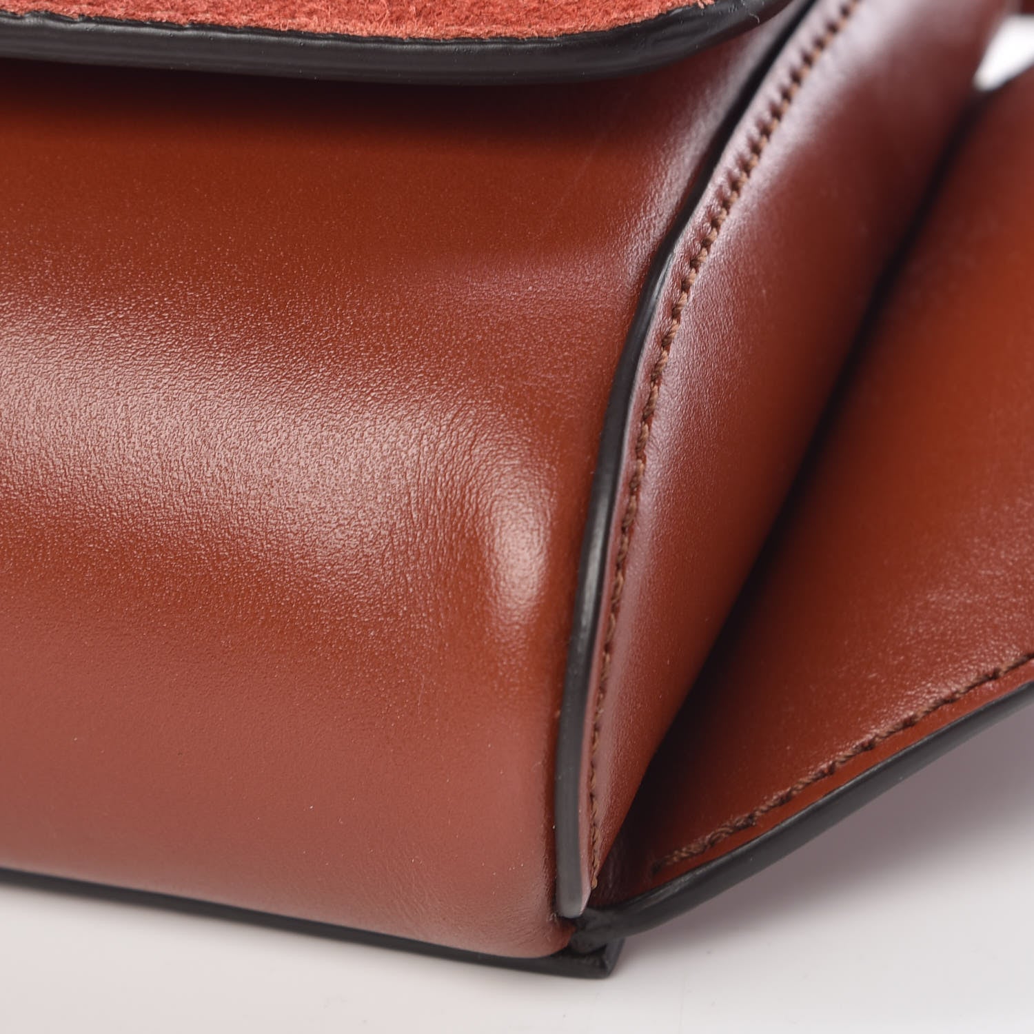 Chloe Calfskin Suede C Belt Bag Sepia Brown 6 of 14