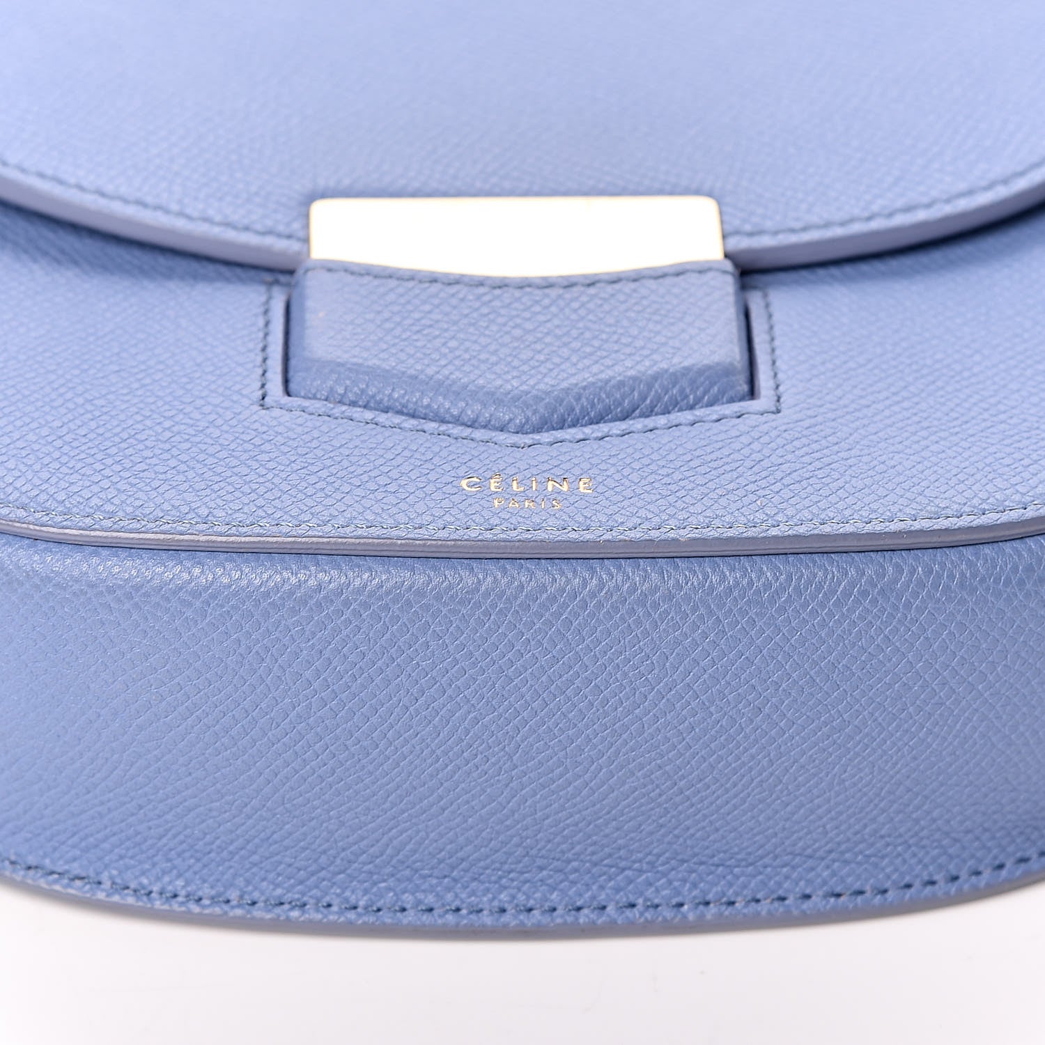 Celine Grained Calfskin Small Trotteur Porcelain 12 of 12
