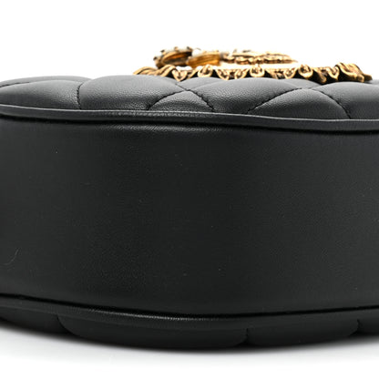 Dolce & Gabbana Smooth Calfskin Mini Devotion Camera Bag Black 8 of 9
