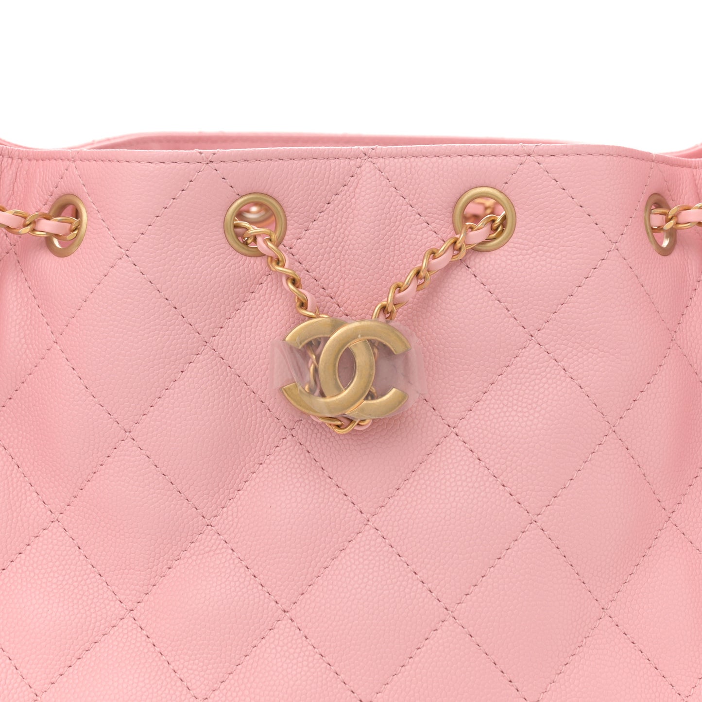 Caviar Quilted Small Chanel 25 Handbag Light Pink