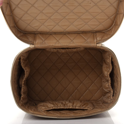 Chanel Metallic Calfskin Quilted Large Vanity Pouch Gold 5 of 8