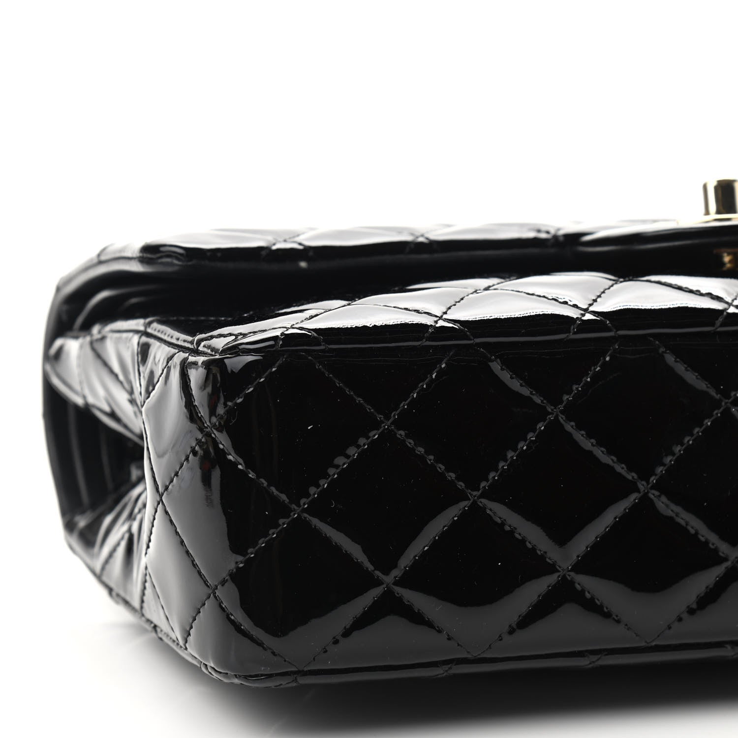 Chanel Patent Quilted Medium Double Flap Black 8 of 9