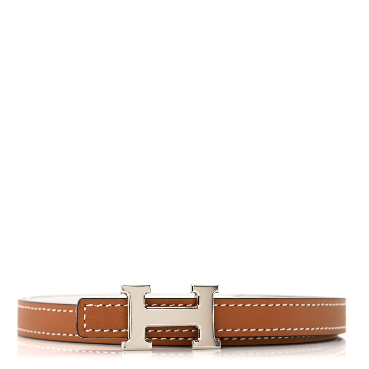 Swift Epsom 13mm Mini 5382 H Belt 80 Gold White