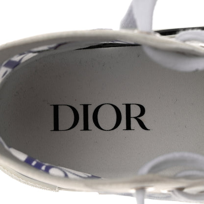 Christian Dior X KENNY SCARF Technical Canvas Oblique Patch Mens B23 High Top Sneakers 37 White Blue 7 of 9