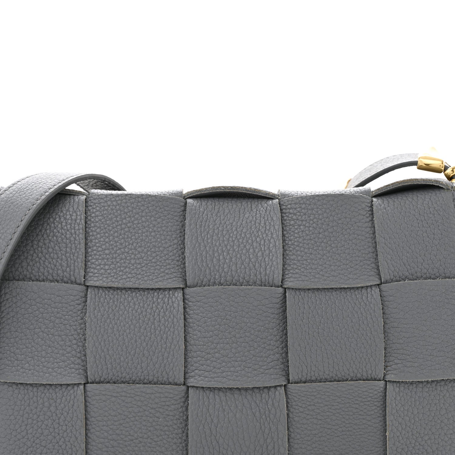 Bottega Veneta Grained Calfskin Maxi Intrecciato Cassette Crossbody Bag Deep Blue 7 of 12