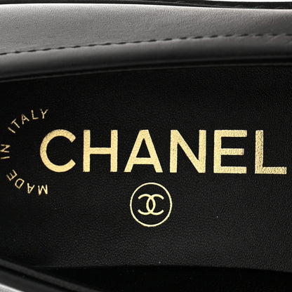 Chanel Calfskin CC Turnlock Moccasin Loafers 37.5 Black 8 of 10