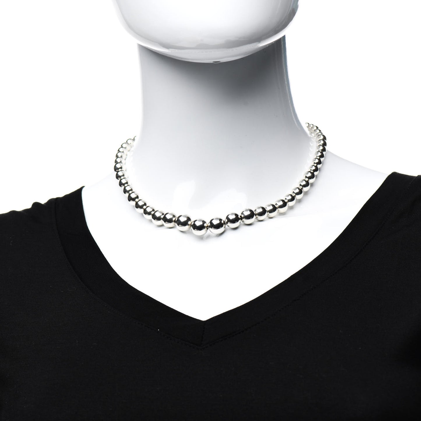 Sterling Silver HardWear Graduated Ball Necklace