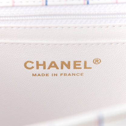 Chanel Iridescent Calfskin Quilted Mini Rectangular Flap Multicolor White 5 of 8