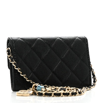 Chanel Caviar Quilted Flap Classic Belt Bag Black 3 of 11