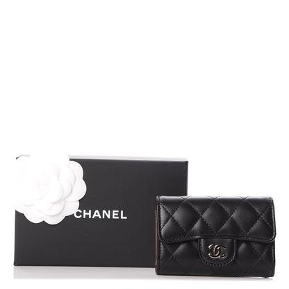 Chanel Lambskin Quilted 4 Key Holder Black 10 of 10