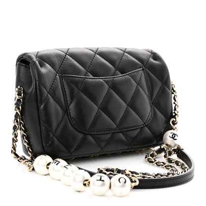 Chanel Lambskin Quilted Mini My Precious Flap Black 3 of 9