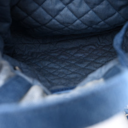 Chanel Denim Quilted Chanel 22 Backpack Blue 5 of 10