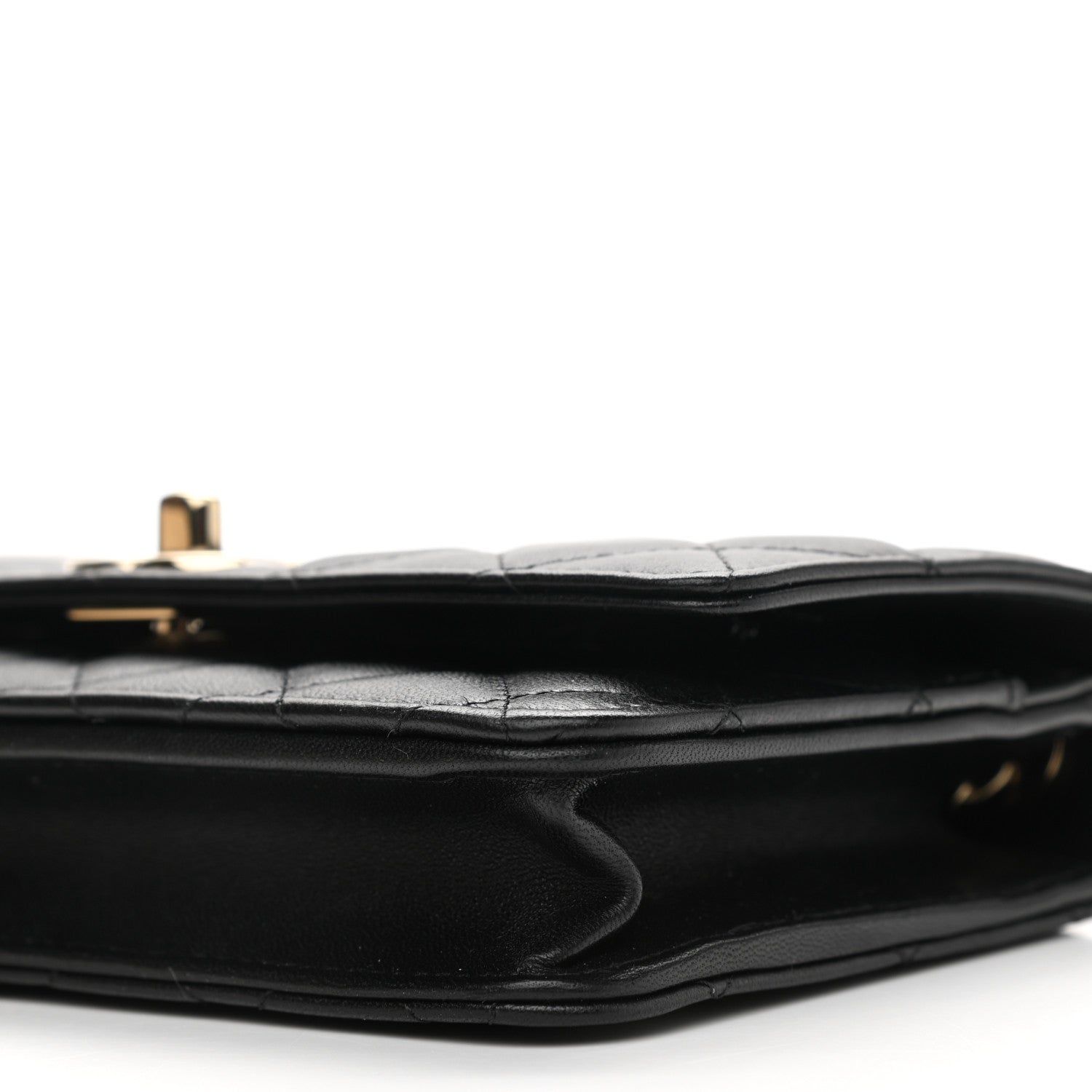 Chanel Lambskin Quilted Trendy CC Wallet On Chain WOC Black 11 of 12