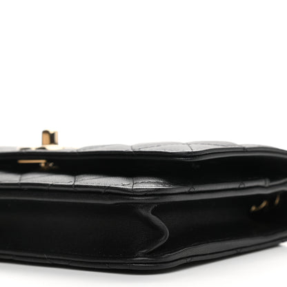 Chanel Lambskin Quilted Trendy CC Wallet On Chain WOC Black 11 of 12