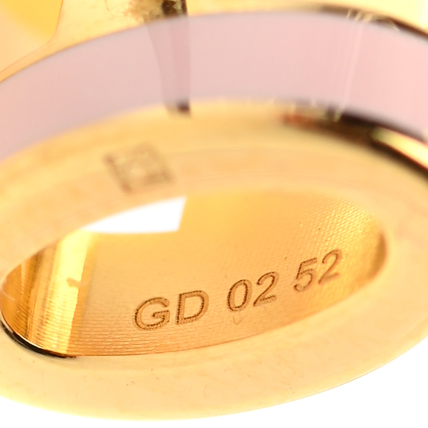 Hermes Gold Lacquered Mini Pop H Earrings Rose Dragee 5 of 5