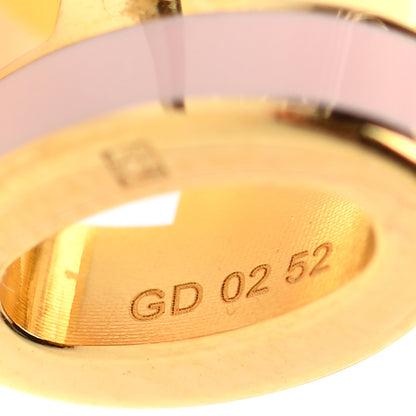 Hermes Gold Lacquered Mini Pop H Earrings Rose Dragee 5 of 5