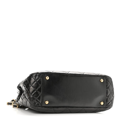 Chanel Glazed Calfskin Quilted Large Daily Walk Flap Black 3 of 9