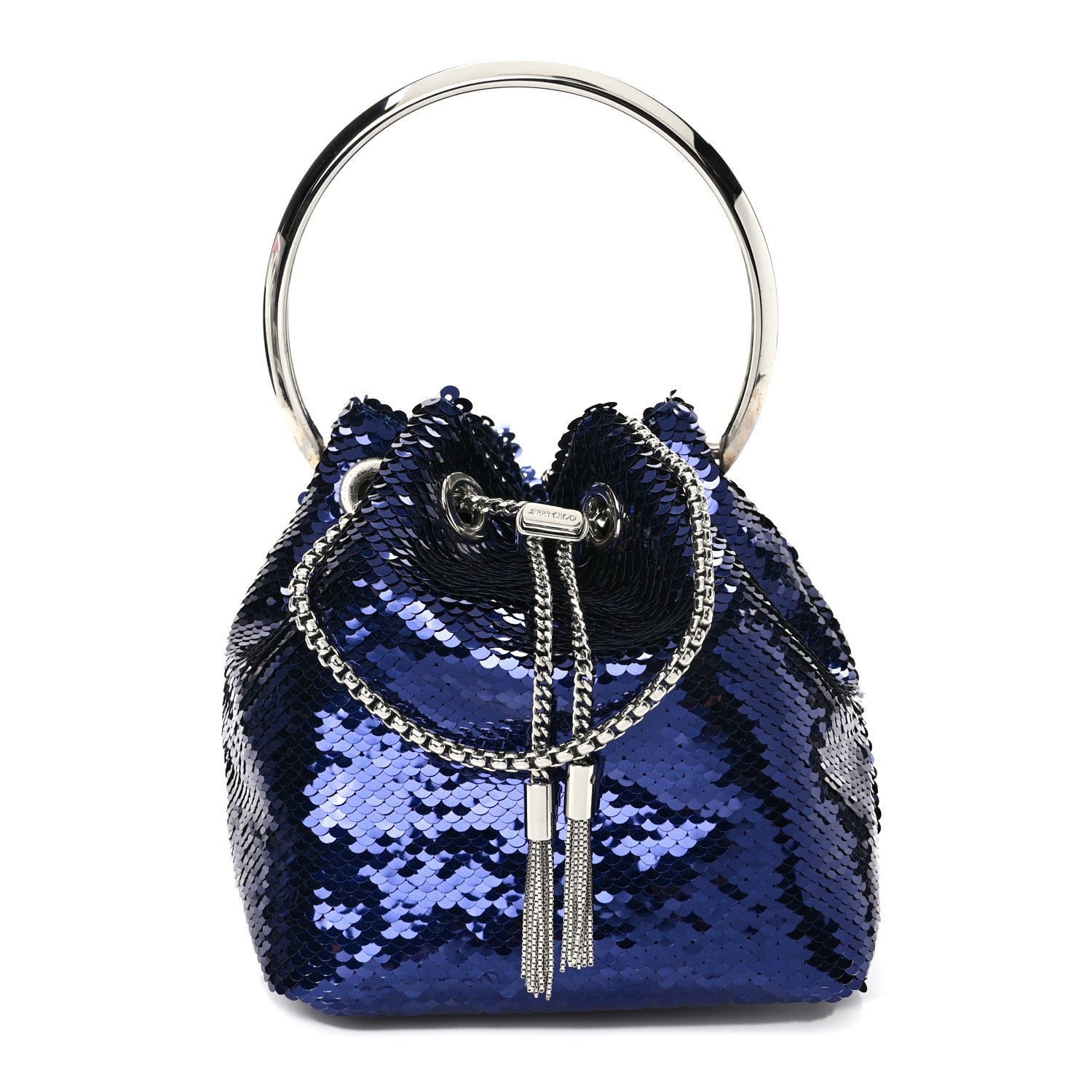 Jimmy Choo Sequin Paillettes Micro Bon Bon Bag Ink 1 of 9