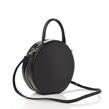 Mansur Gavriel Calfskin Circle Crossbody Bag Black 2 of 9