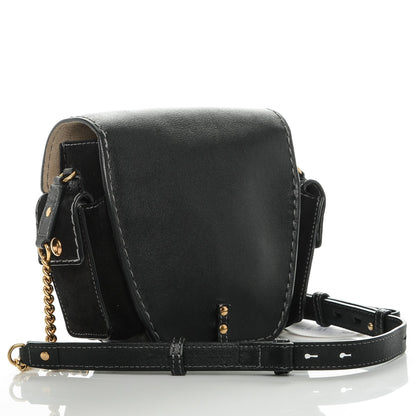 Chloe Calfskin Suede Small Jodie Camera Bag Black 3 of 6