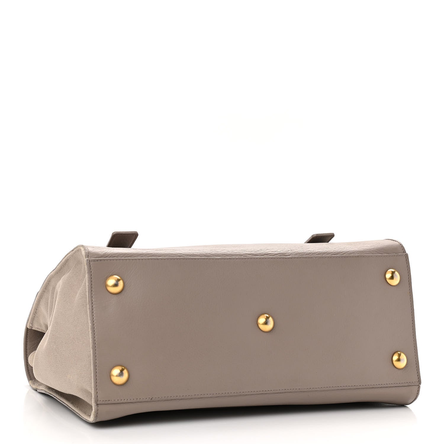 Saint Laurent Calfskin Canvas Medium Muse Two Grey 4 of 11