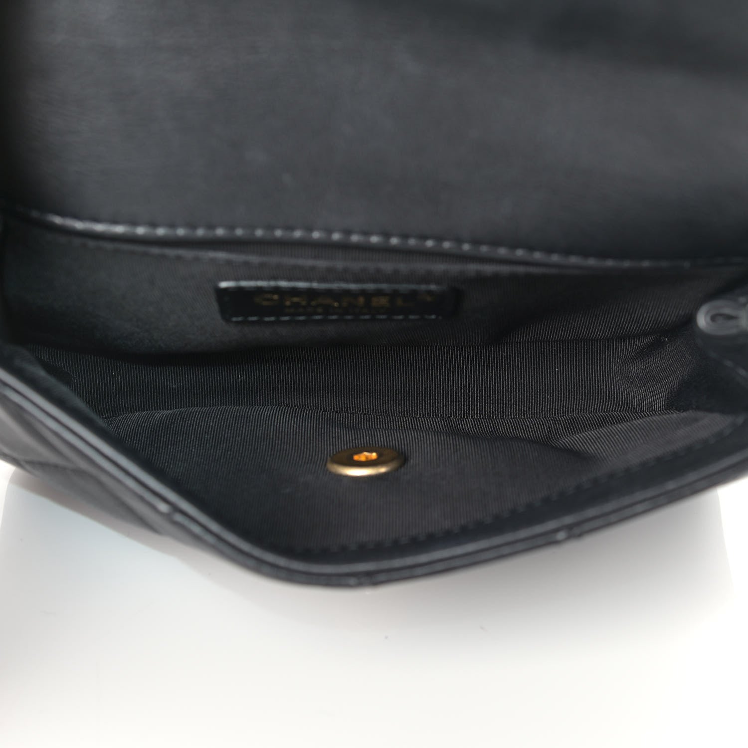 Chanel Calfskin Quilted Flap Waist Bag Black 5 of 15