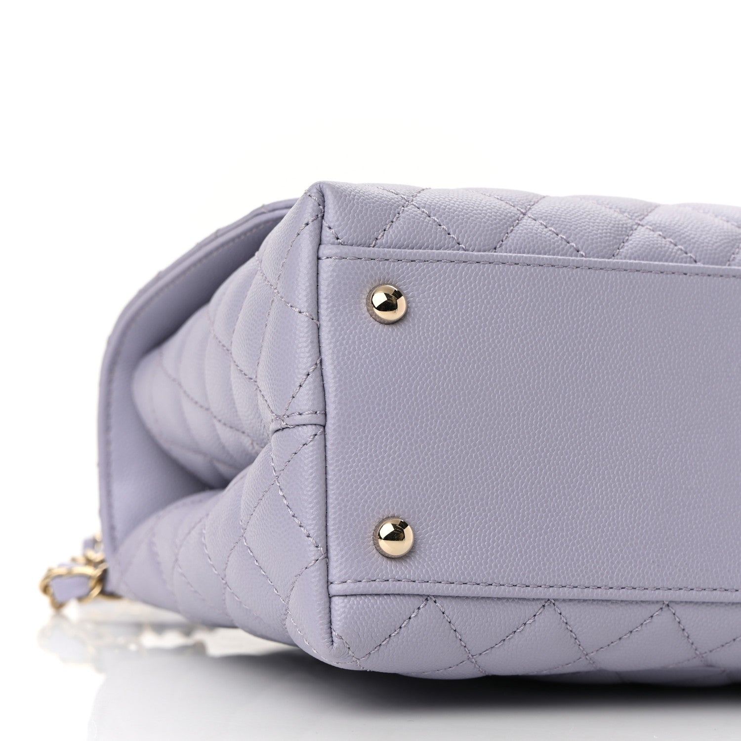 Chanel Caviar Quilted Small Coco Handle Flap Light Purple 9 of 11