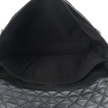 Chanel Calfskin Quilted XXL Travel Flap Bag Black 5 of 10