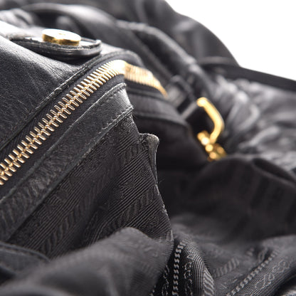 Prada Nappa Gaufre Tote Black 11 of 17