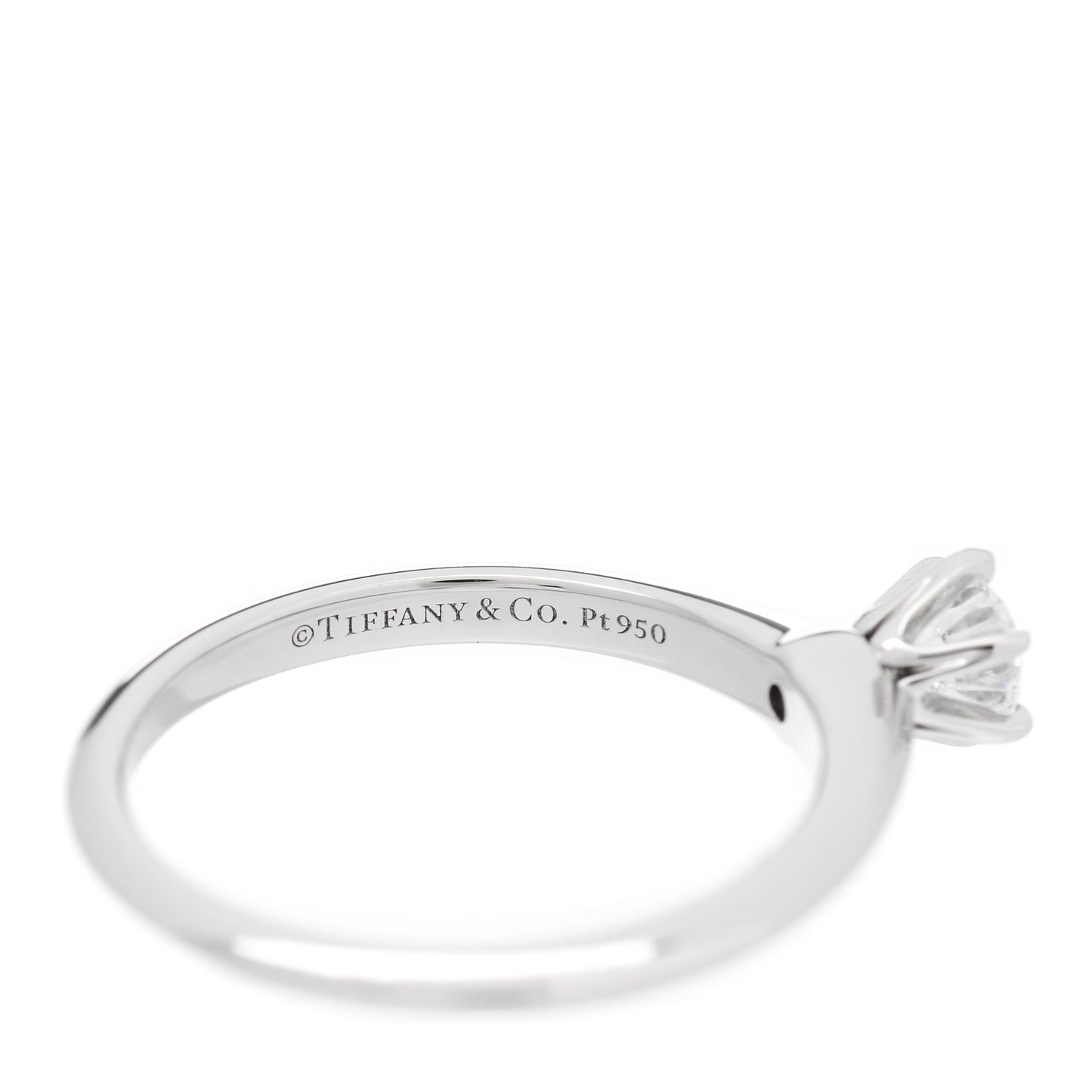Platinum Diamond .30ct Solitaire Engagement Ring 52 6