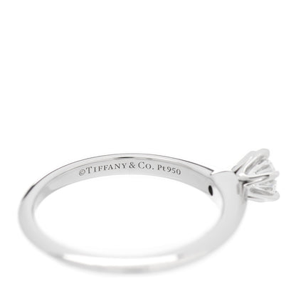 Tiffany Platinum Diamond .30ct Solitaire Engagement Ring 52 6 4 of 6