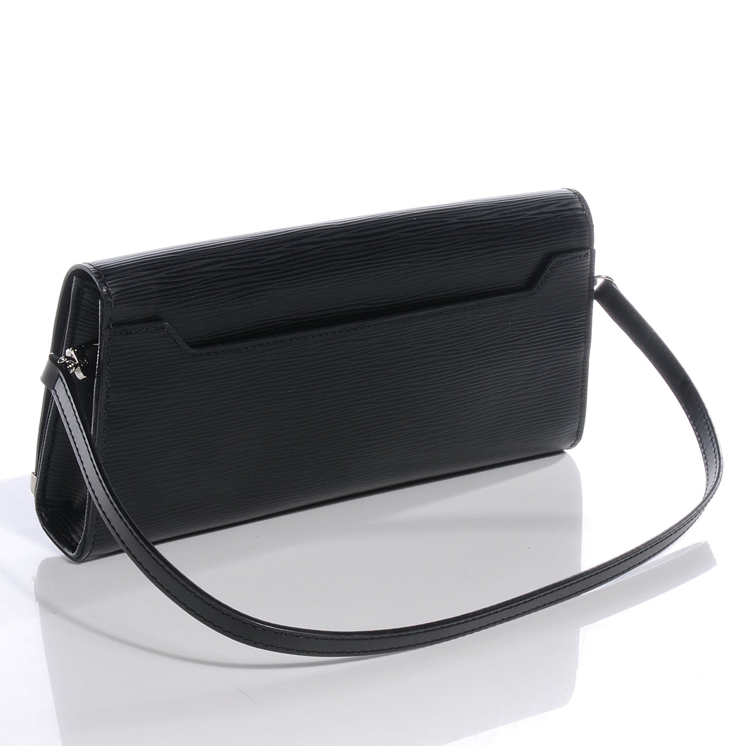 Louis Vuitton Epi Sevigne Clutch Black 3 of 8