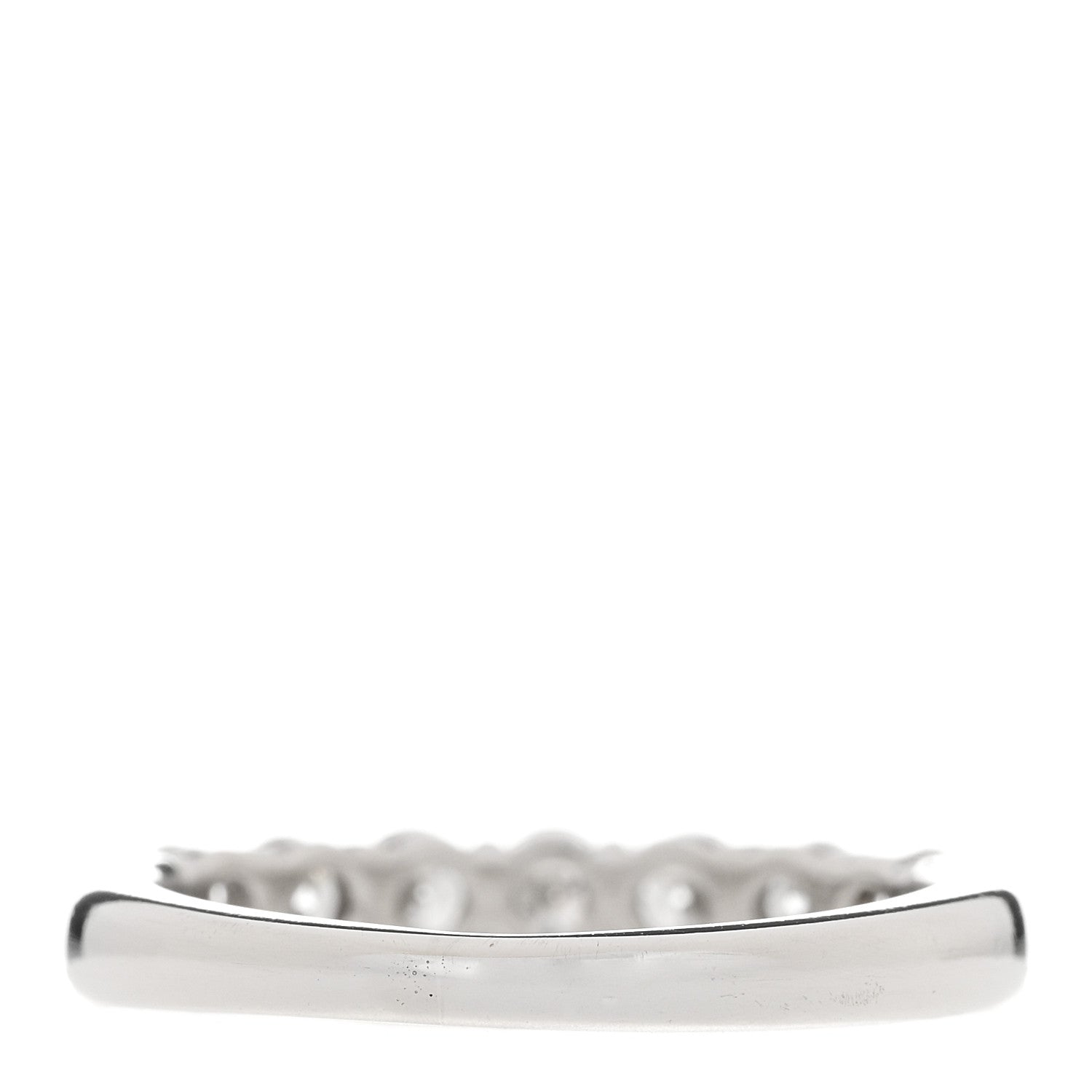 Tiffany Platinum Diamond 3mm Embrace Half Circle Band Ring 49 5 3 of 6
