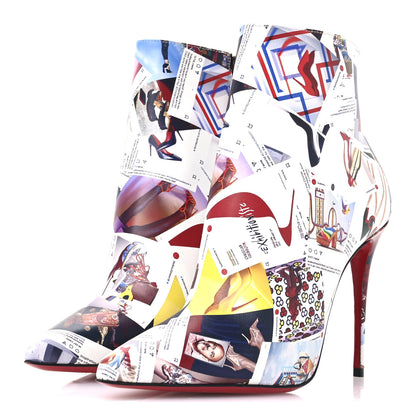 Christian Louboutin Calfskin Collage So Kate Booty 100 Ankle Boots 36.5 Multicolor 4 of 7