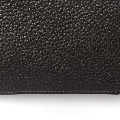 Hermes Taurillon Clemence Jypsiere 28 Chocolate 11 of 12