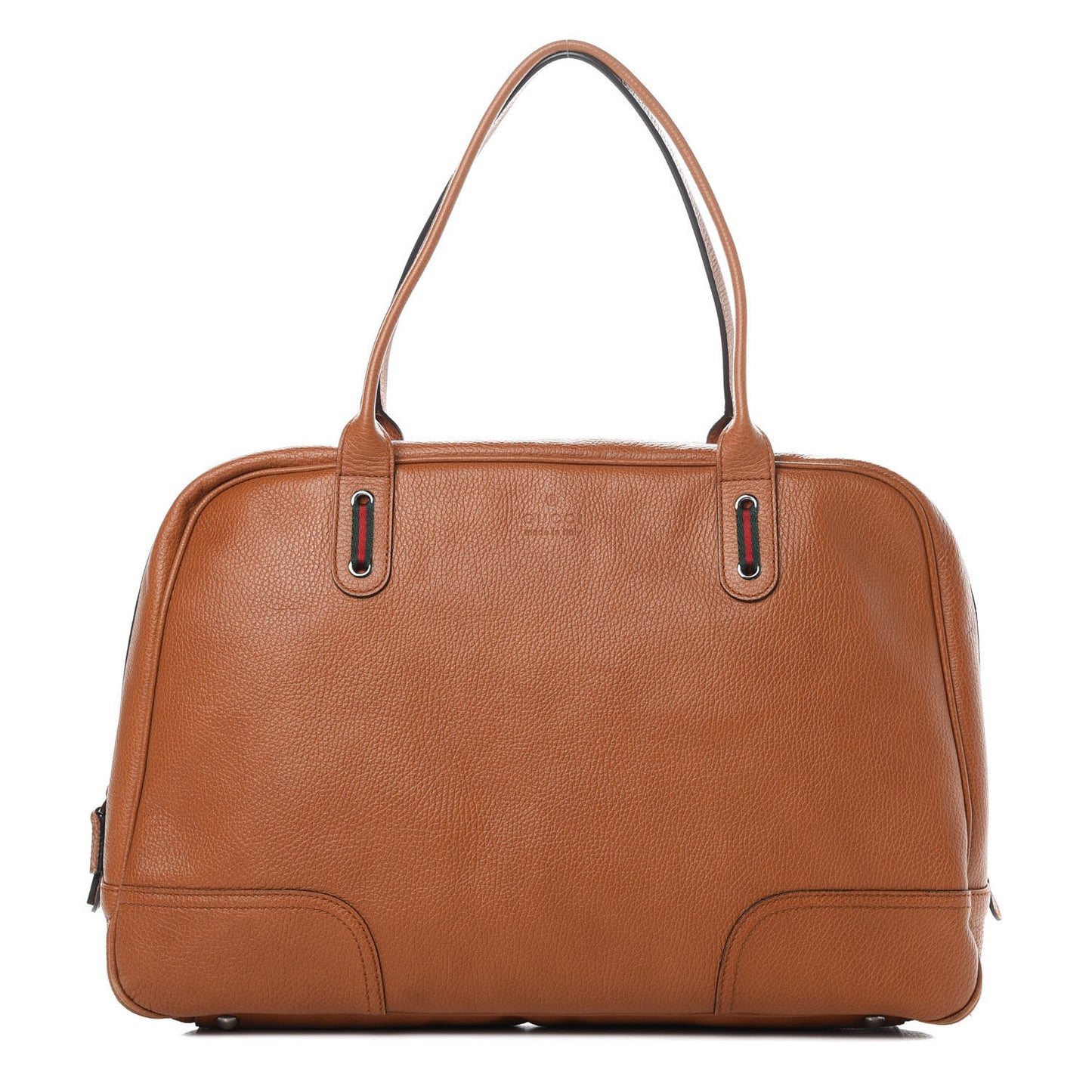 Grained Calfskin Large Princy Duffle Bag Light Brown