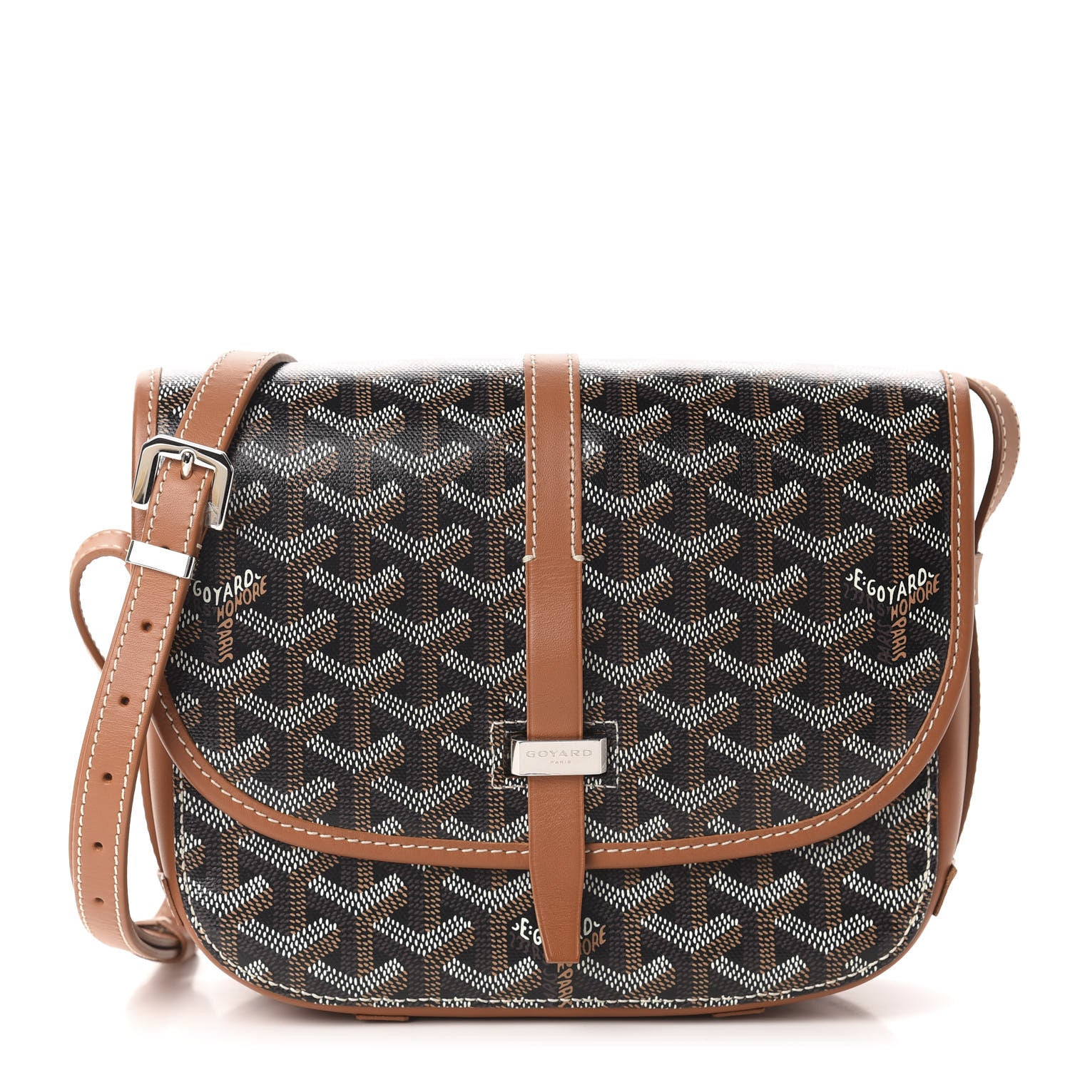Goyard Goyardine Belvedere II PM Messenger Bag Black Gold 1 of 11