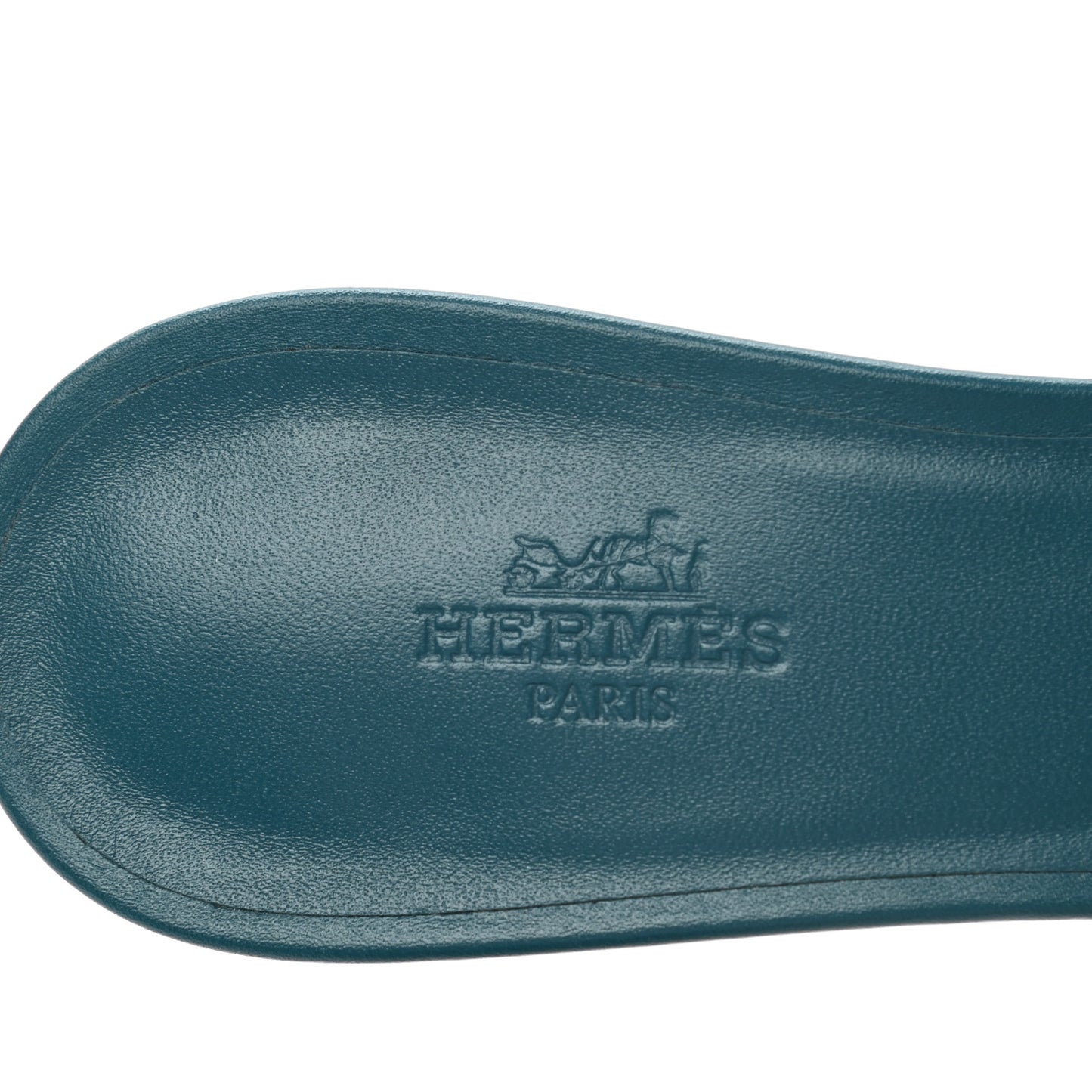 Calfskin Oasis Sandals 36 Bleu Velvet