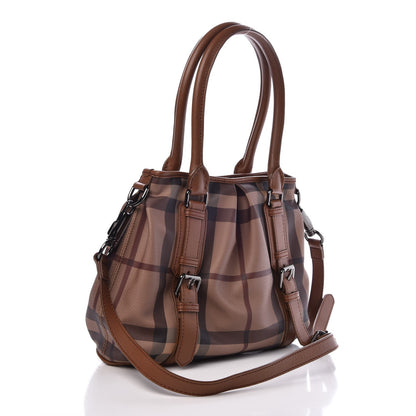 Burberry Smoked Check Small Northfield Tote Brown 4 of 7