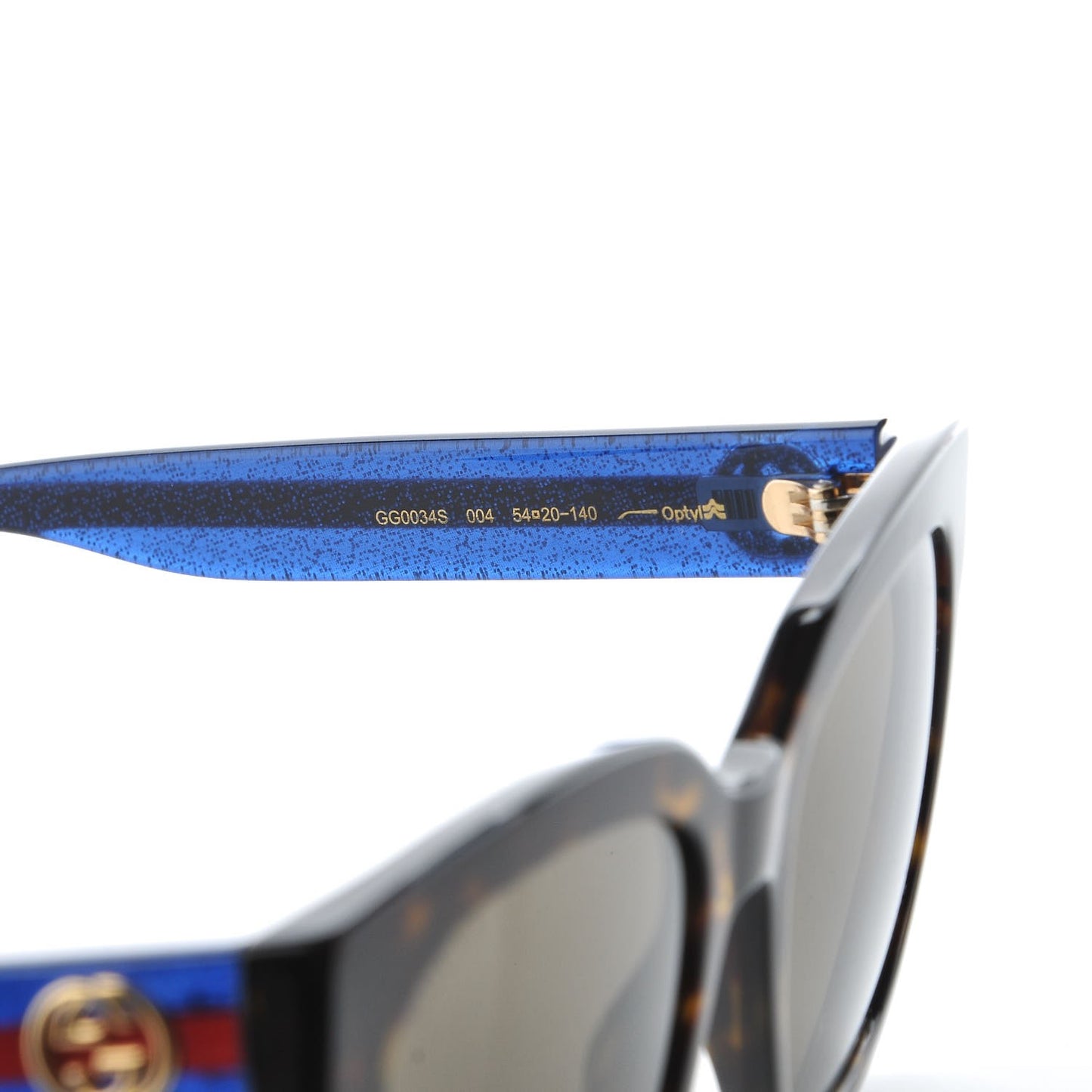 Web Sunglasses GG0034S Blue Havana