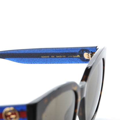 Gucci Web Sunglasses GG0034S Blue Havana 8 of 9