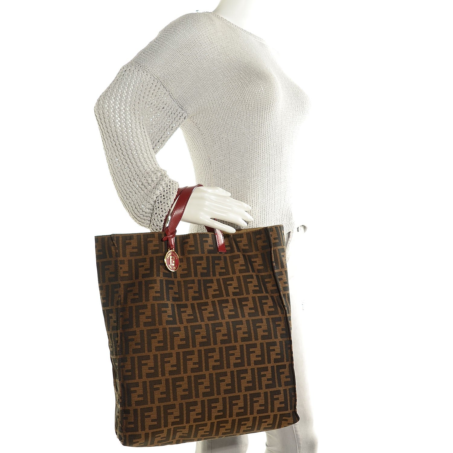 Fendi Zucca Special Shopping Tote Tobacco Granada 2 of 10