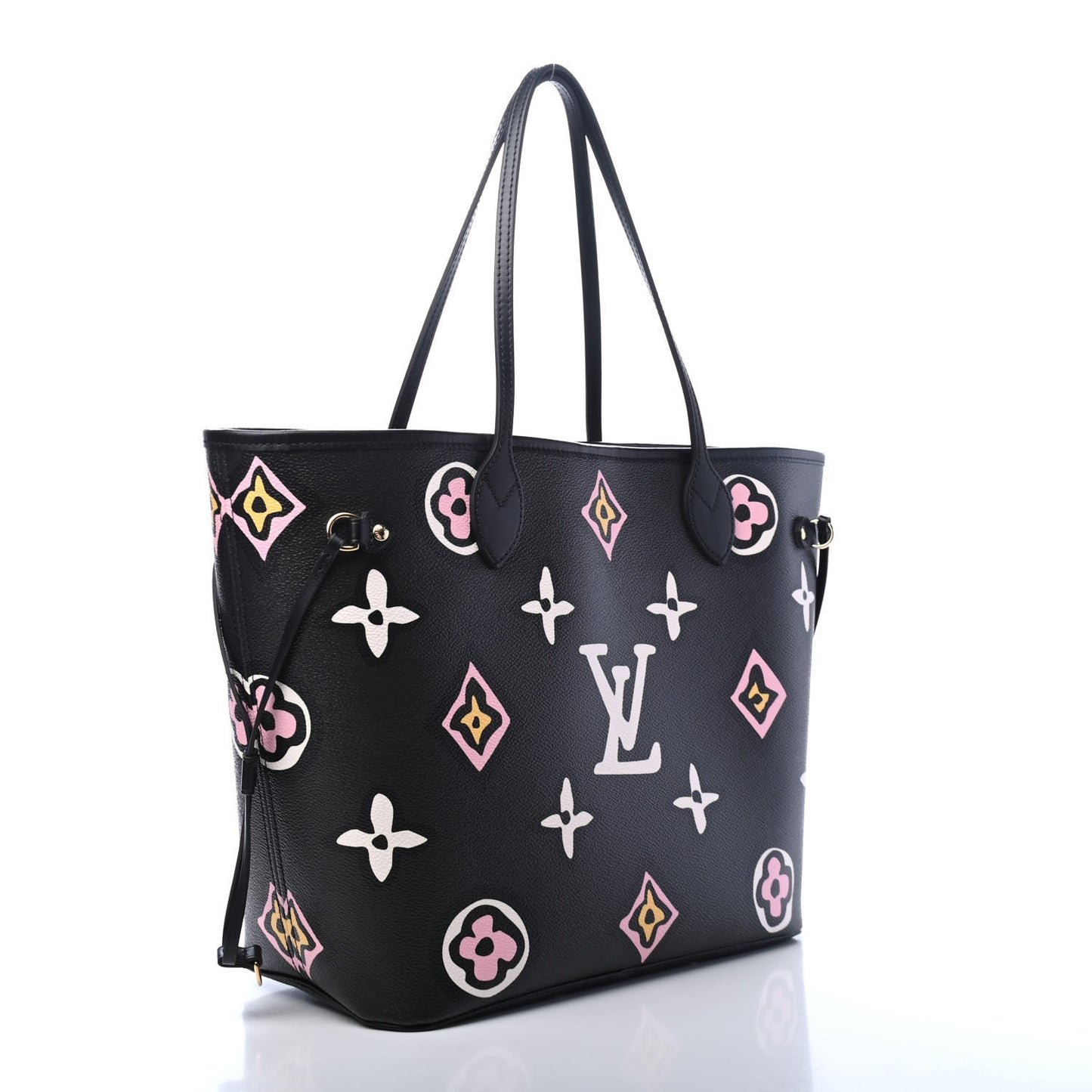 Monogram Giant Wild At Heart Neverfull MM Black
